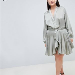 CLUB L “ Tiered wrap skater dress”